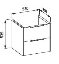 Laufen Val compact 55 m&oslash;belpakke - Mat hvid
