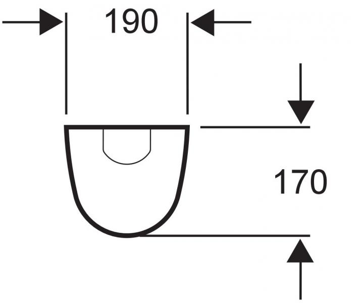 Outlet - If&ouml; Keramag 4U 4342 - Hvid gulvs&oslash;jle - kun 1 stk. tilbage
