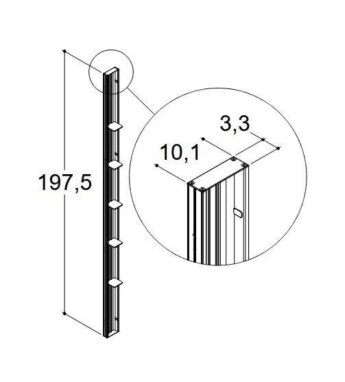 Dansani Tower brusereol til Match D - Mat sort - Ny model