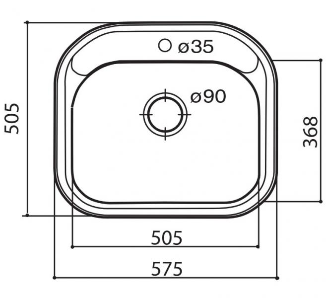 Eico Orlando R3 - K&oslash;kkenvask i rustfri st&aring;l