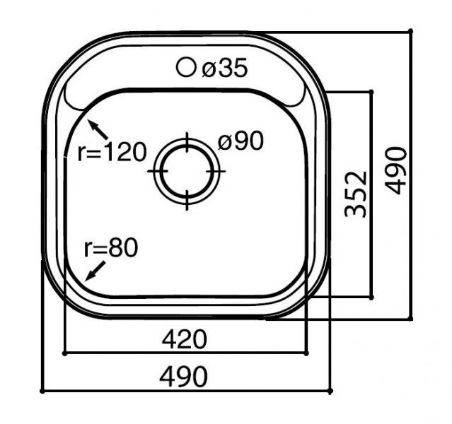 Eico Boston R 1 - K&oslash;kkenvask i rustfri st&aring;l