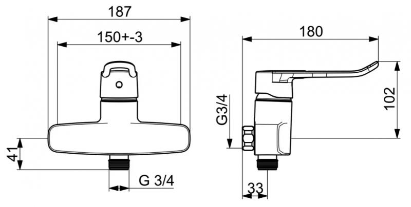 Oras Clinica 5620 H&aring;ndvaskarmatur - krom
