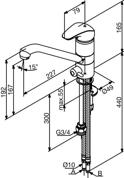 Damixa Space K&oslash;kken med afsp&aelig;rringsventil
