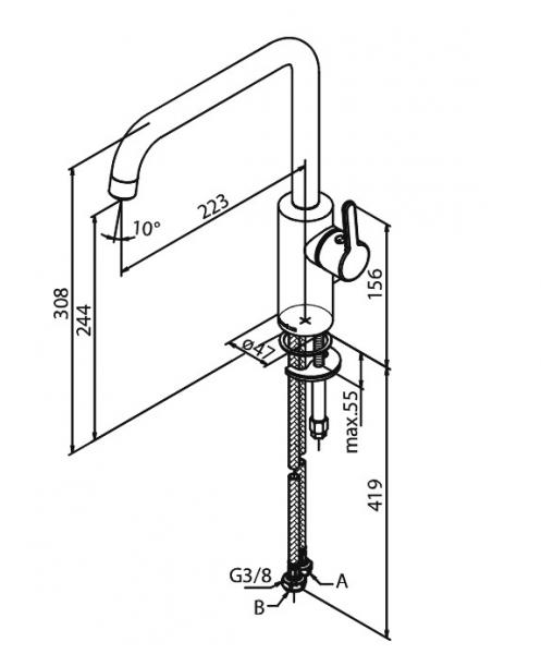 Damixa Silhouet køkkenarmatur - Steel Damixa Silhouet køkkenarmatur - Steel