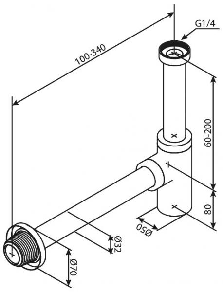 Damixa vandlås håndvask 1 1/4 - Mat sort Damixa vandlås håndvask 1 1/4 - Mat sort