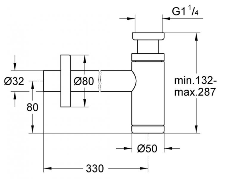 Grohe vandl&aring;s h&aring;ndvask 1 1/4 - B&oslash;rstet Cool Sunrise