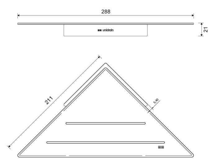 Unidrain ReFrame hj&oslash;rnehylde - Kobber