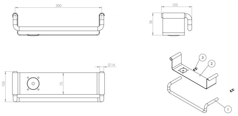 d line shampoohylde - Slebet rustfrit st&aring;l