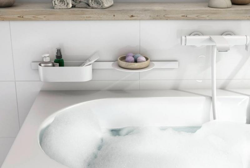 Hansgrohe WallStoris sæt til badekar - Mat hvid Hansgrohe WallStoris sæt til badekar - Mat hvid