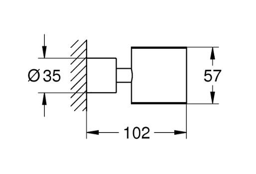 Grohe Atrio holder - Krom Grohe Atrio holder - Krom