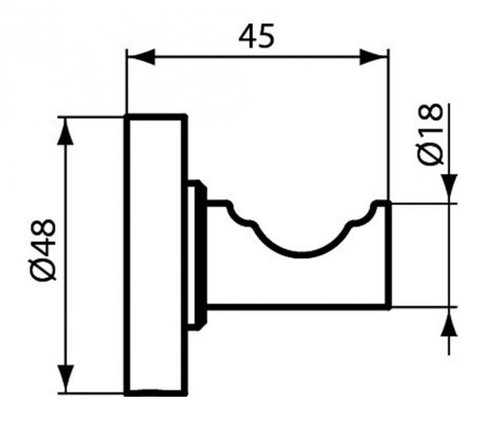 Ideal Standard IOM h&aring;ndkl&aelig;dekrog - Mat sort
