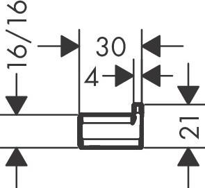 hansgrohe AddStoris enkel krog - B&oslash;rstet sort krom