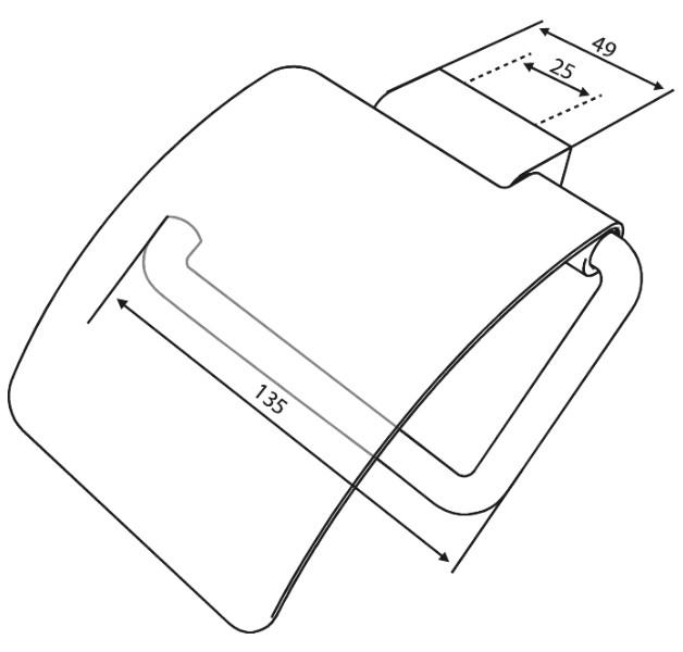 Damixa Zen toiletrulleholder m/låg - Børstet kobber Damixa Zen toiletrulleholder m/låg - Børstet kobber