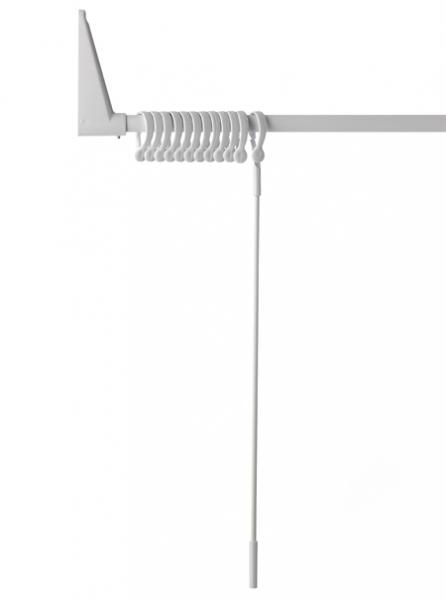 Van Der P Badeforh&aelig;ngsstang vinkel Erica2000, 70x160 cm - Hvid