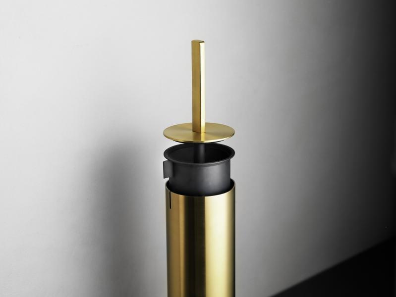 Unidrain ReFrame toiletb&oslash;rste til gulv - Messing