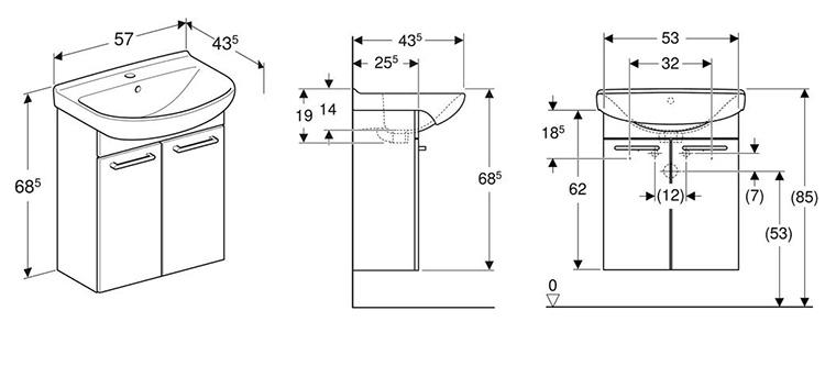 If&ouml; Cera m&oslash;belpakke 2322 - 57 cm