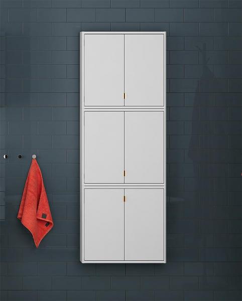 Gustavsberg Graphic v&aelig;gskab - Lille dybde - Gr&oslash;n