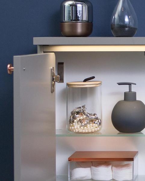 Gustavsberg Graphic dobbelt topplade m/lys - Lille dybde - Grå Gustavsberg Graphic dobbelt topplade m/lys - Lille dybde - Grå