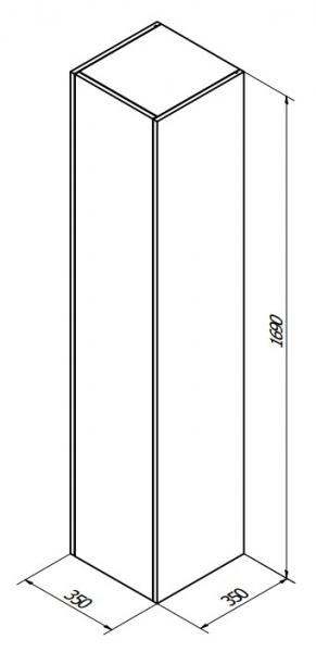 Sanibell Proline h&oslash;jskab - Ideal eg