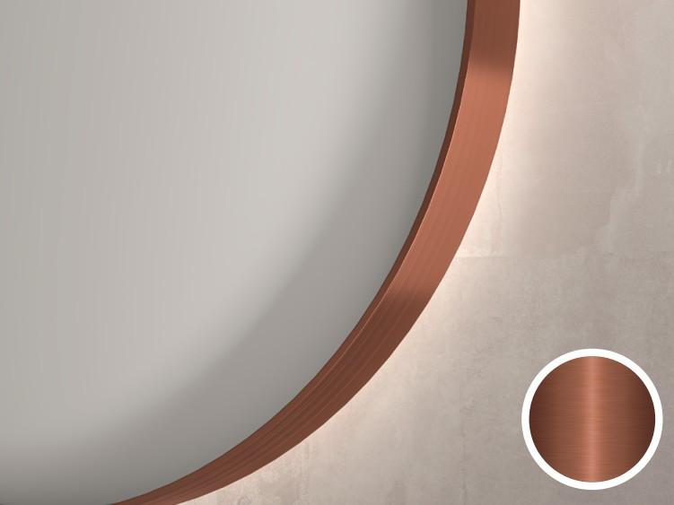 Sanibell Ink SP15 rundt spejl m/ramme &Oslash;60 - B&oslash;rstet kobber