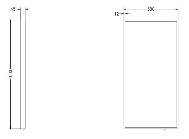 Sanibell Ink SP19 spejl m/lys, varme og sensor 50 x 100 cm - Mat hvid Sanibell Ink SP19 spejl m/lys, varme og sensor 50 x 100 cm - Mat hvid