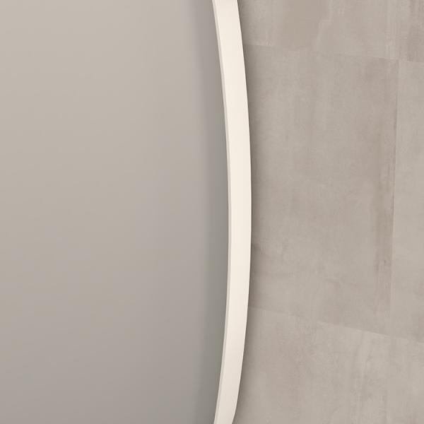 Sanibell Ink SP29 superellipse spejl m/ramme 100 x 100 cm - Mat hvid Sanibell Ink SP29 superellipse spejl m/ramme 100 x 100 cm - Mat hvid