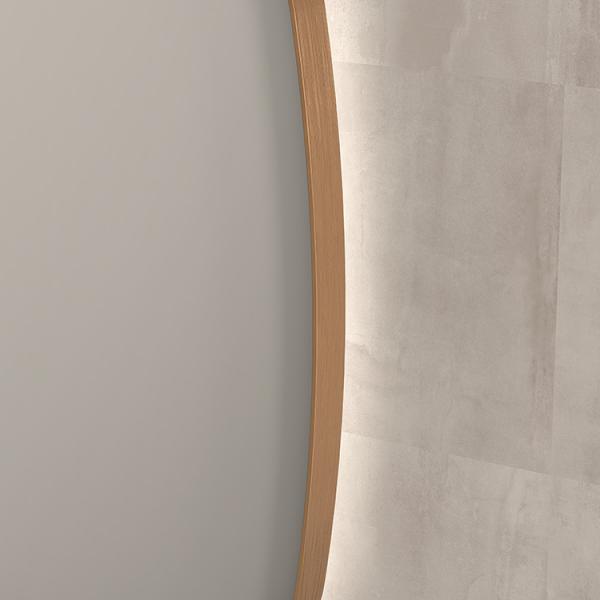 Sanibell Ink SP30 superellipse spejl m/backlight, varme og sensor 100 x 100 cm - Børstet kobber Sanibell Ink SP30 superellipse spejl m/backlight, varme og sensor 100 x 100 cm - Børstet kobber