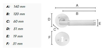 Beslagsboden Design indend&oslash;rs d&oslash;rh&aring;ndtag m/crystal cut - Mat sort