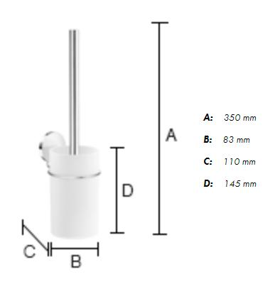 Beslagsboden selvkl&aelig;bende tilbeh&oslash;rspakke - Krom