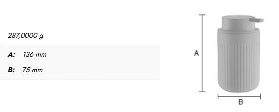 Beslagsboden Wave sæbedispenser t/bord - Mat hvid Beslagsboden Wave sæbedispenser t/bord - Mat hvid