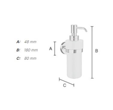Smedbo Home s&aelig;bedispenser til v&aelig;g - Mat sort/porcel&aelig;n