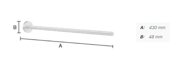 Smedbo Home h&aring;ndkl&aelig;destang - Krom