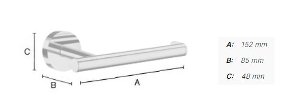 Smedbo Home toiletpapirholder - Lige model - Børstet messing Smedbo Home toiletpapirholder - Lige model - Børstet messing