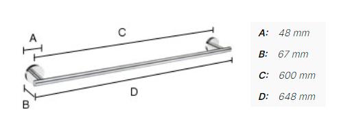 Smedbo Home h&aring;ndkl&aelig;destang - B&oslash;rstet messing