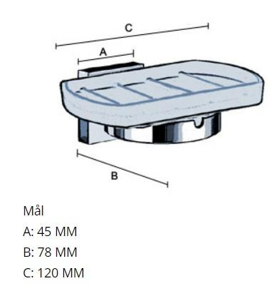 Smedbo House s&aelig;besk&aring;l til v&aelig;g - Mat sort