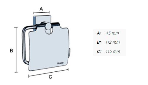 Smedbo House toiletrulleholder m/l&aring;g - Krom