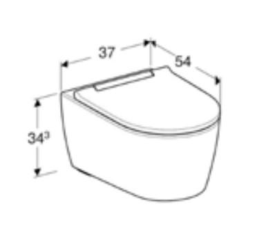 Geberit ONE toiletpakke inkl. lav cisterne, hvid betjening og sæde m/soft-close Geberit ONE toiletpakke inkl. lav cisterne, hvid betjening og sæde m/soft-close