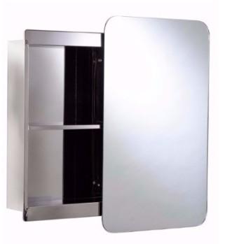 Hefe Medway spejlskab med skydel&aring;ge - Rustfrit st&aring;l