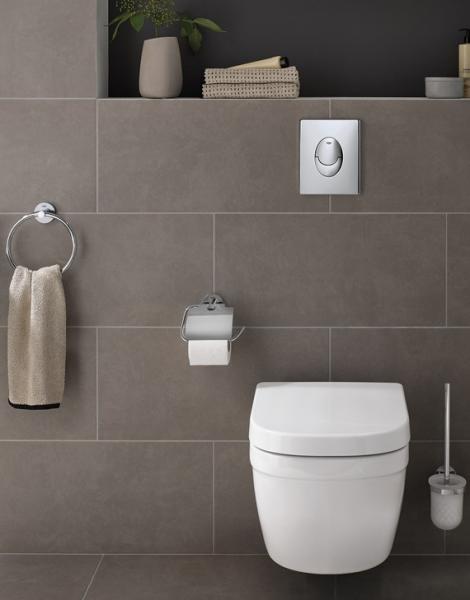 Grohe Euro kompakt Rimless toiletpakke inkl. s&aelig;de m/soft-close, cisterne og krom betjening