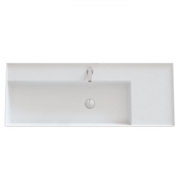 Dansani Luna Azym 121 asymmetrisk håndvask t/møbel - Venstre - 1 hanehul Dansani Luna Azym 121 asymmetrisk håndvask t/møbel - Venstre - 1 hanehul