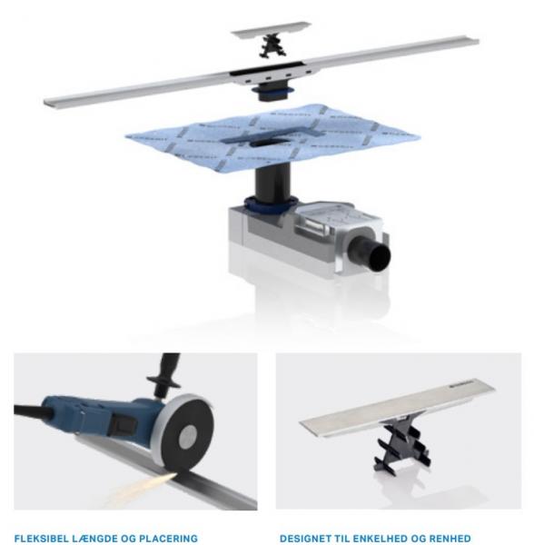 Geberit CleanLine 50 mm montages&aelig;t m/vandl&aring;s 50 - Vandret