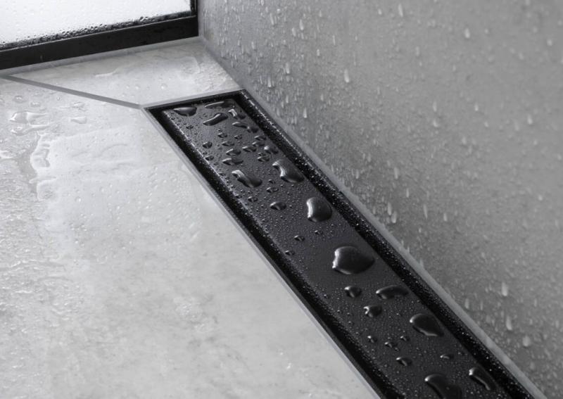 Hansgrohe RainDrain Match Kappes&aelig;t - 90 cm - Mat sort