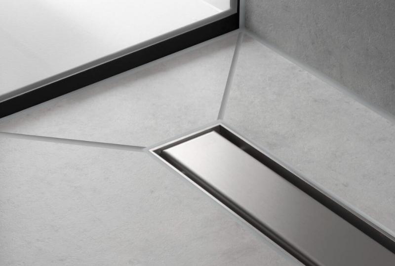 Hansgrohe RainDrain Match Kappes&aelig;t - 120 cm - B&oslash;rstet rustfri st&aring;l