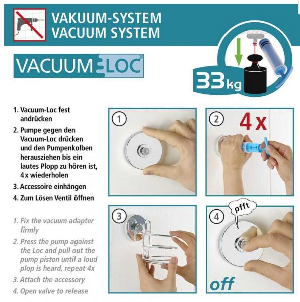 Wenko brusehylde til hjørne - Mat sort - Skruefri Wenko brusehylde til hjørne - Mat sort - Skruefri