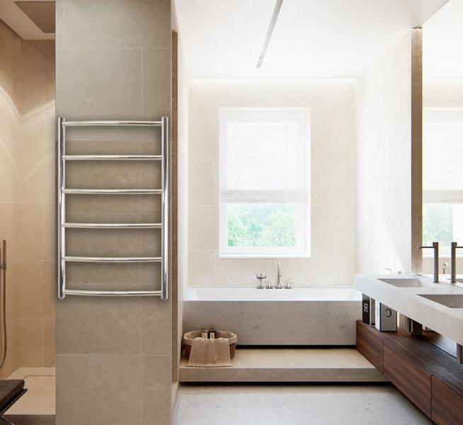 Kriss Sino h&aring;ndkl&aelig;det&oslash;rrer - 53x80 cm - Poleret rustfri st&aring;l