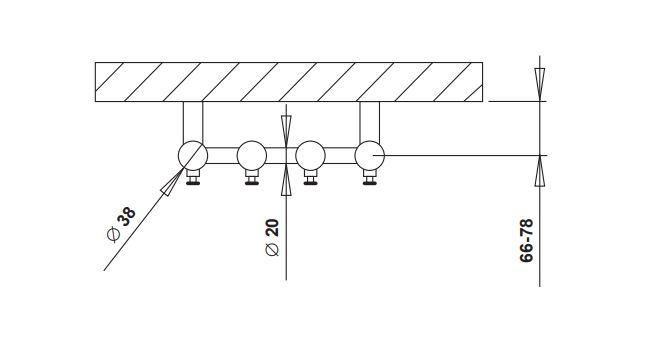 Str&oslash;mberg Regus h&aring;ndkl&aelig;det&oslash;rrer - 26,6x95 cm - Hvid