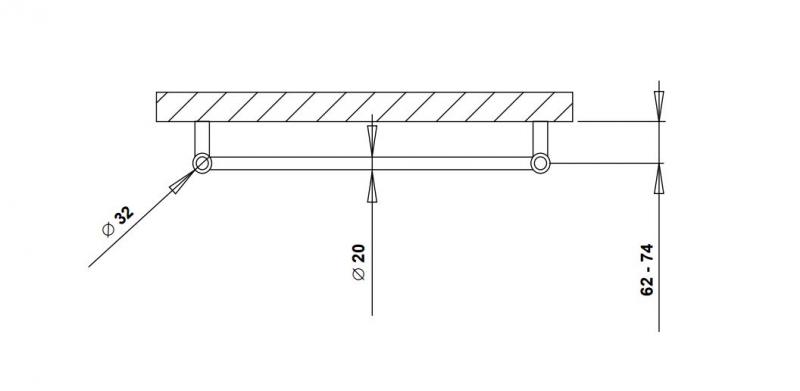 Strømberg Linus Håndklædetørrer - 90,5x48 cm - Hvid Strømberg Linus Håndklædetørrer - 90,5x48 cm - Hvid
