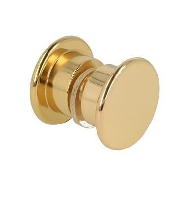 Bath firkantet niche - Klar glas/Poleret messing