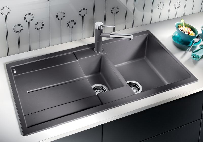 Blanco Metra 6S UX k&oslash;kkenvask - Antracit