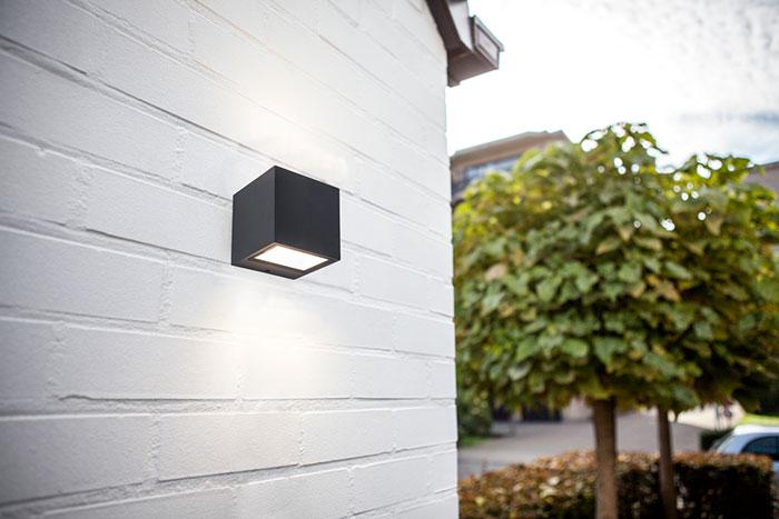 Lutec Architectural Gemini mini udend&oslash;rslampe til v&aelig;g